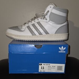 Top 10 RB Adidas Gray and White High-Top Sneakers